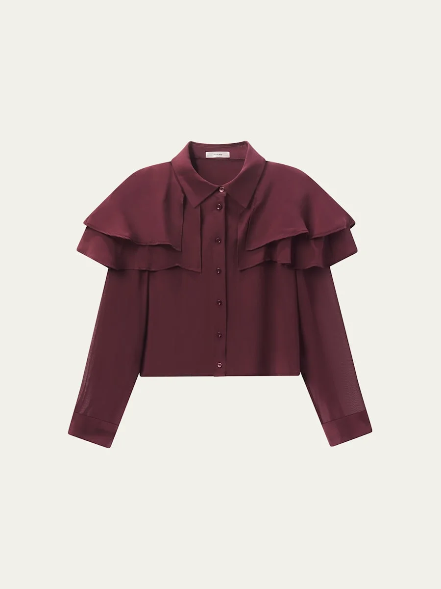 The Silk Cape Blouse - 1