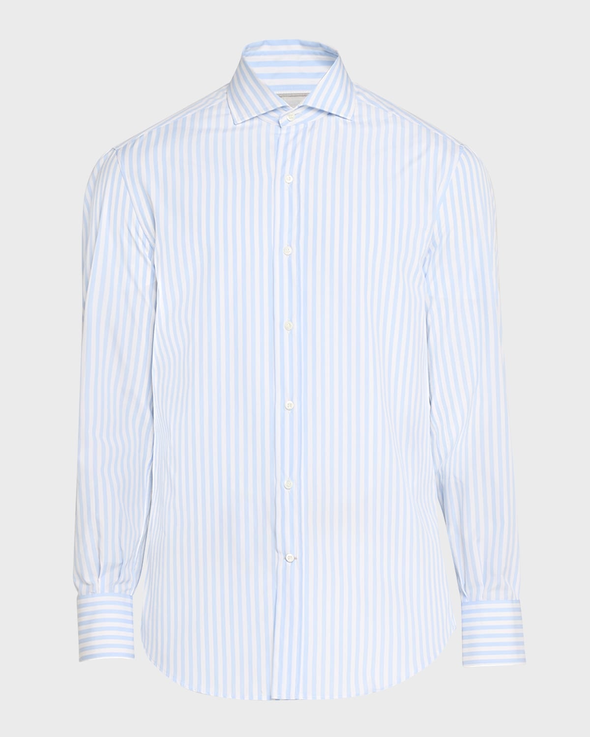 Men's Striped Button Down Shirt - 1