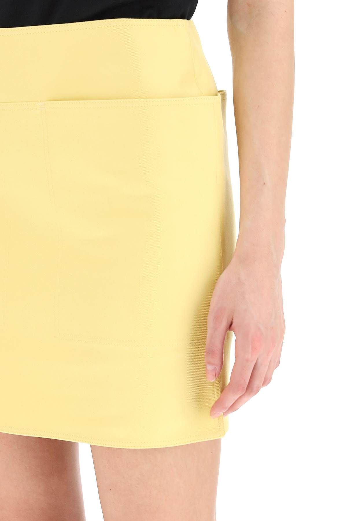 'BEVANDA' MINI SKIRT IN COTTON GABARDINE - 5