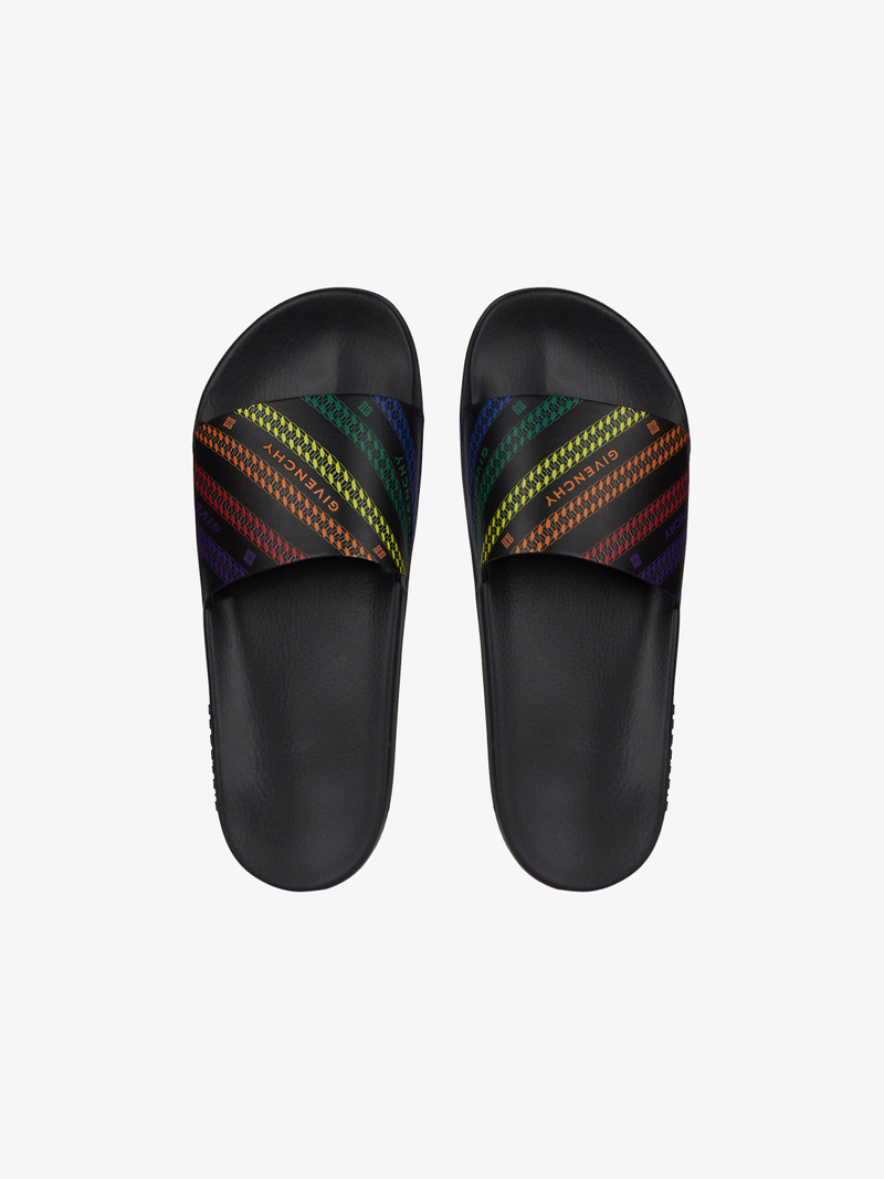 GIVENCHY chain sandals in leather 8