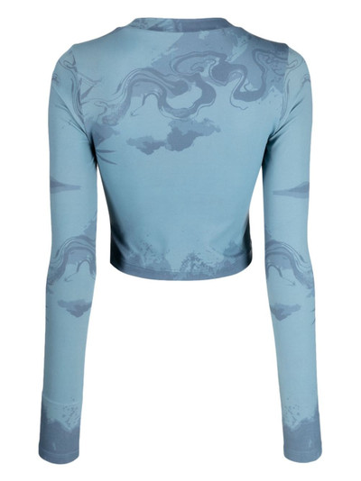 FENG CHEN WANG abstract pattern-print crew-neck top outlook