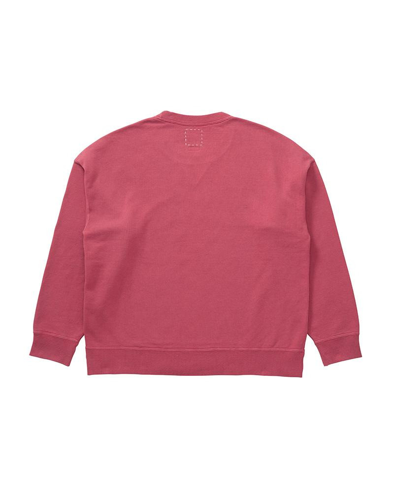visvim JUMBO SB SWEAT L/S DMGD RED outlook