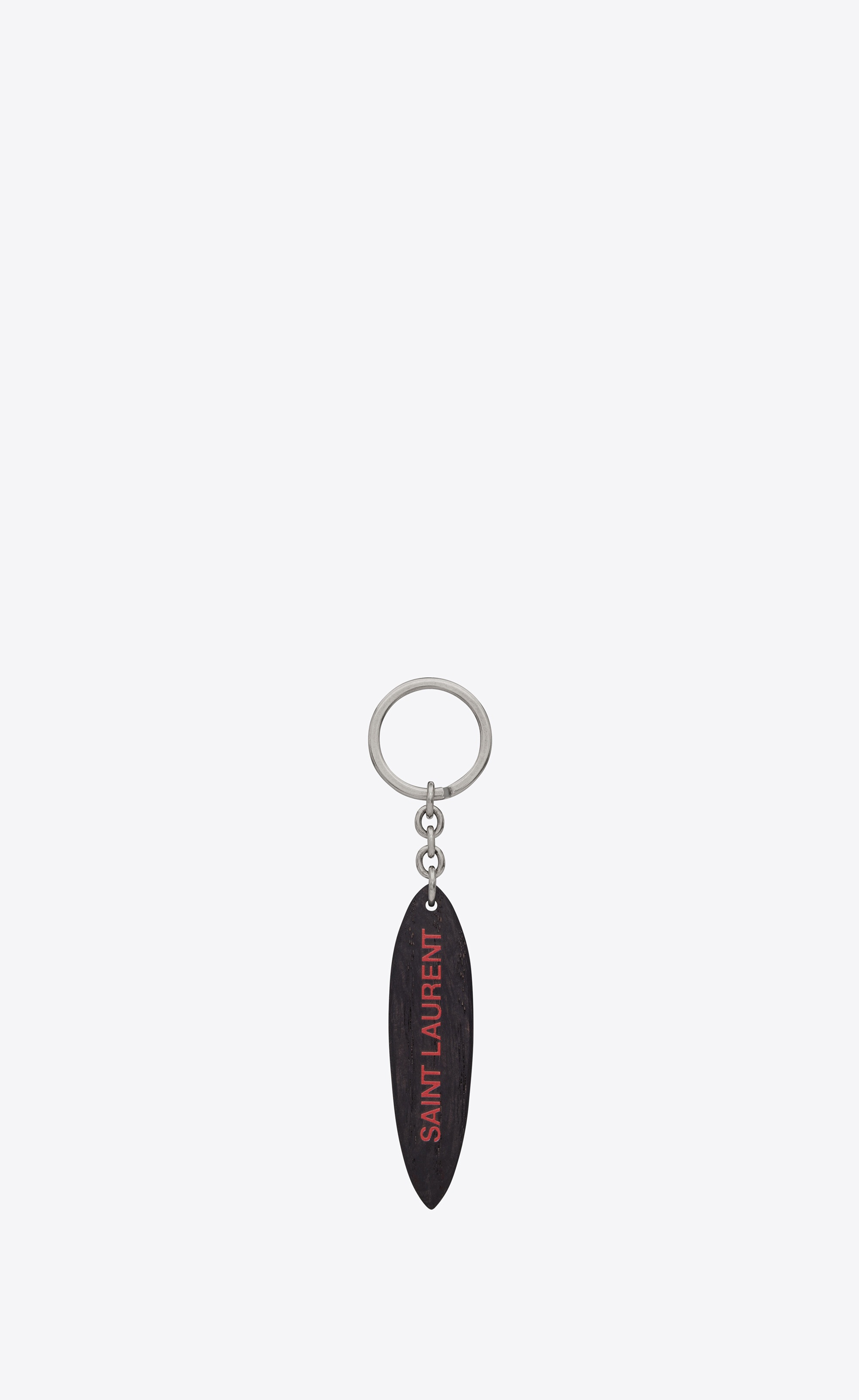 saint laurent surf keyring in wood - 1