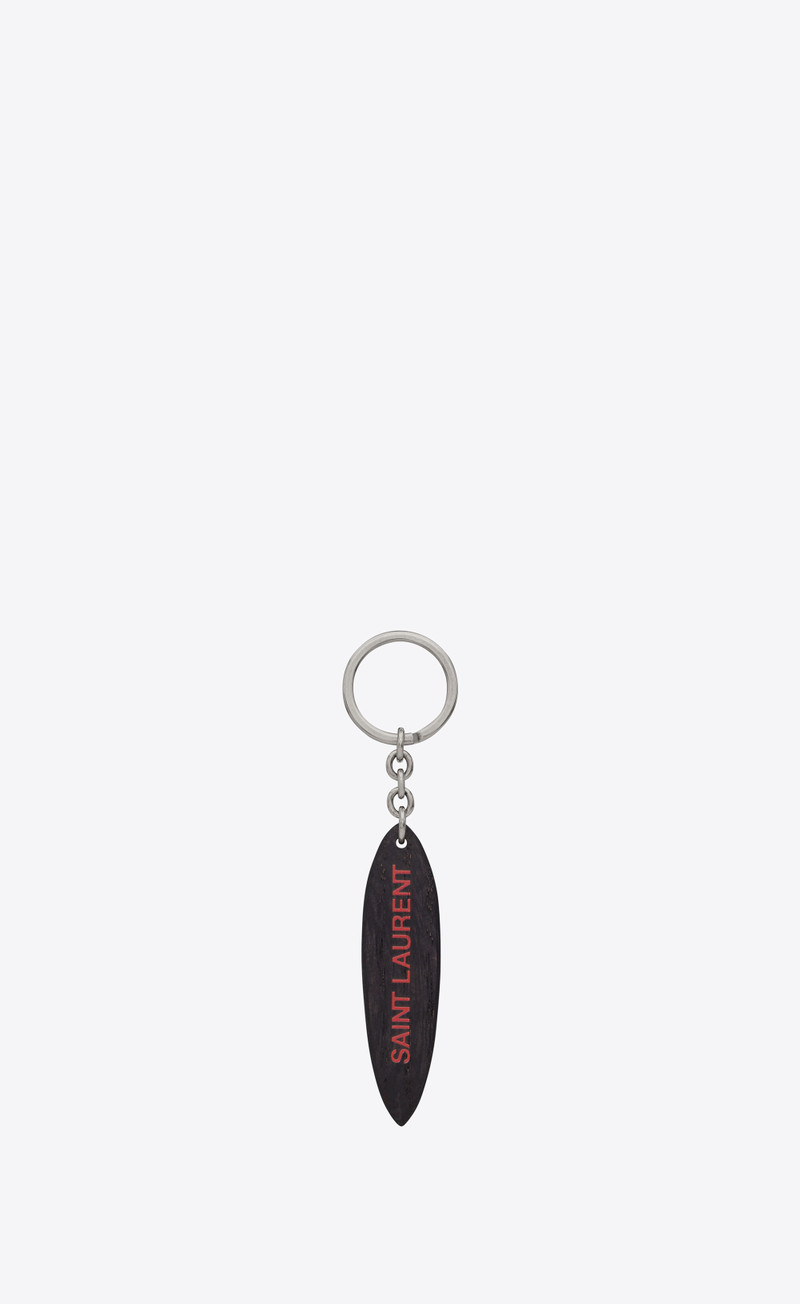 saint laurent surf keyring in wood 1