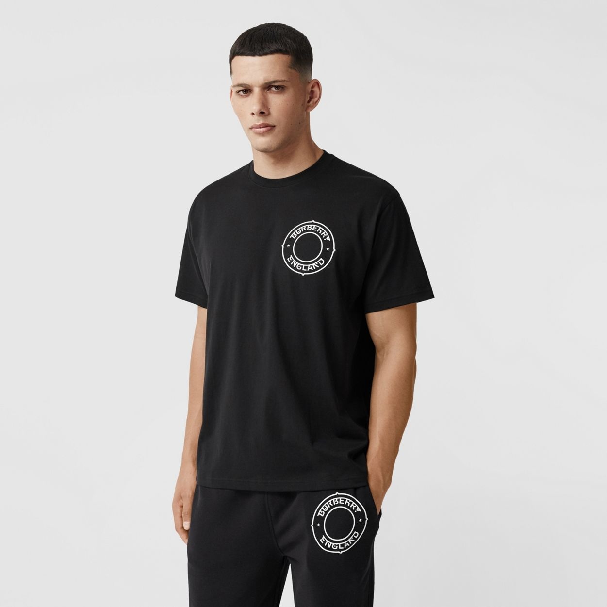 Logo Graphic Print Cotton Oversized T-shirt - 2