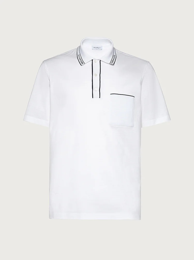 SHORT SLEEVED POLO WITH LOGO - 1