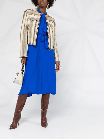 Isabel Marant Étoile collarless fringed jacket outlook