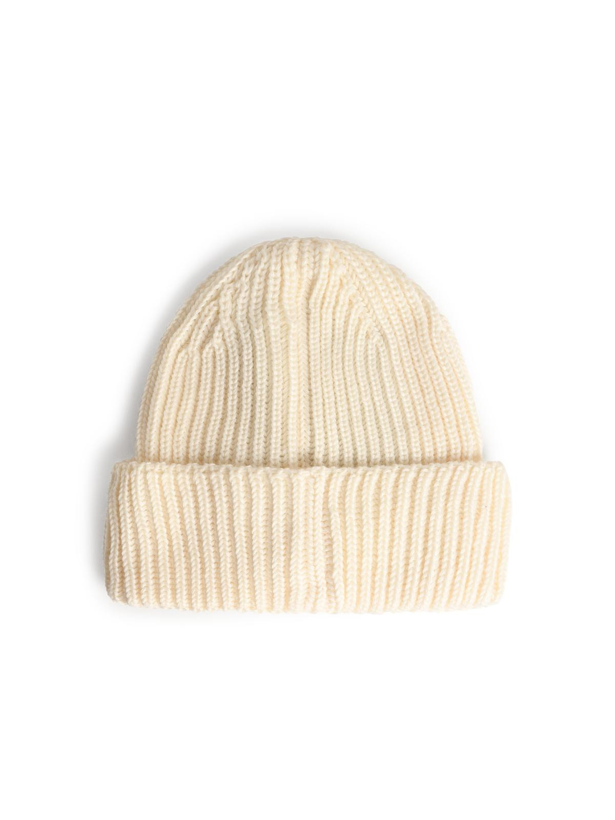 C.P. Company Cream Merino Wool Beanie Men - 2
