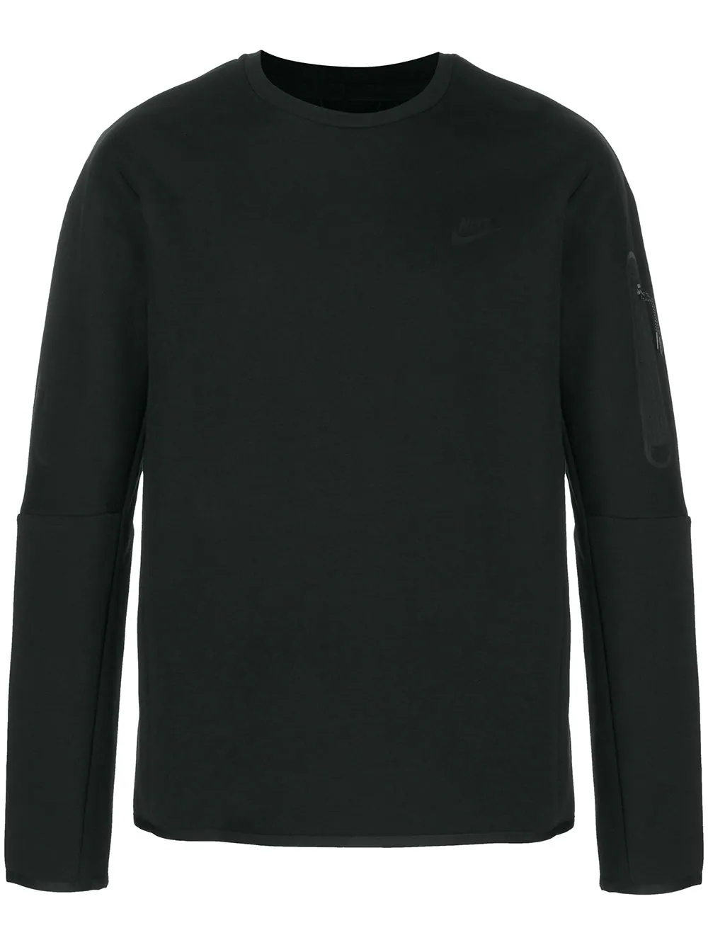 swoosh logo crew-neck sweatshirt - 1