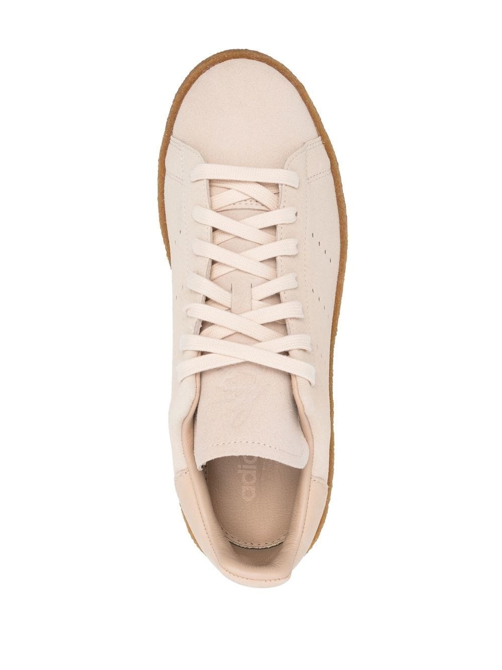 perforated-logo low-top trainers - 4