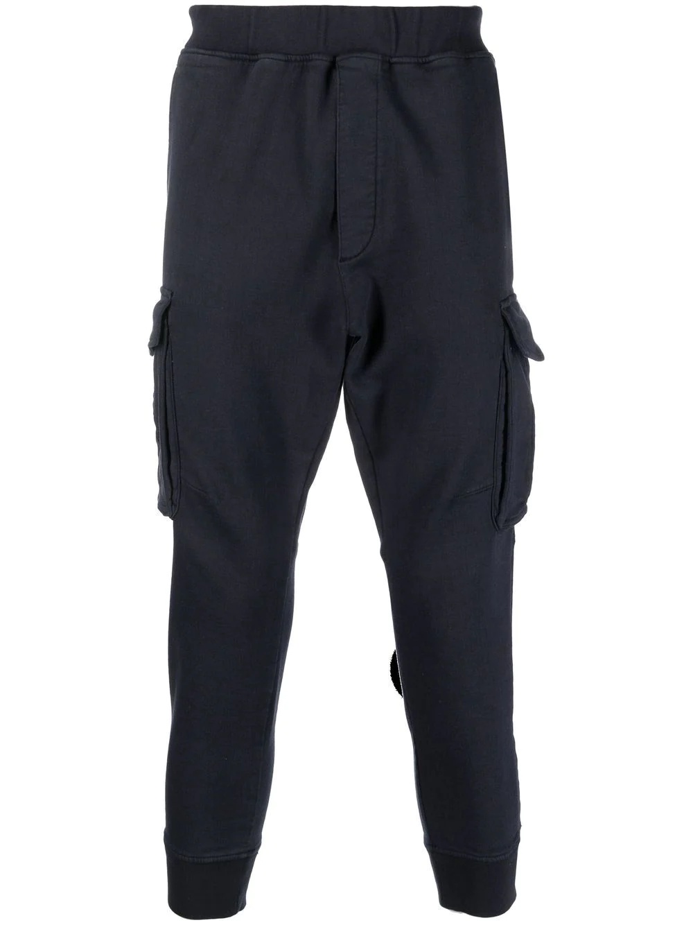 slip-on cotton track pants - 1