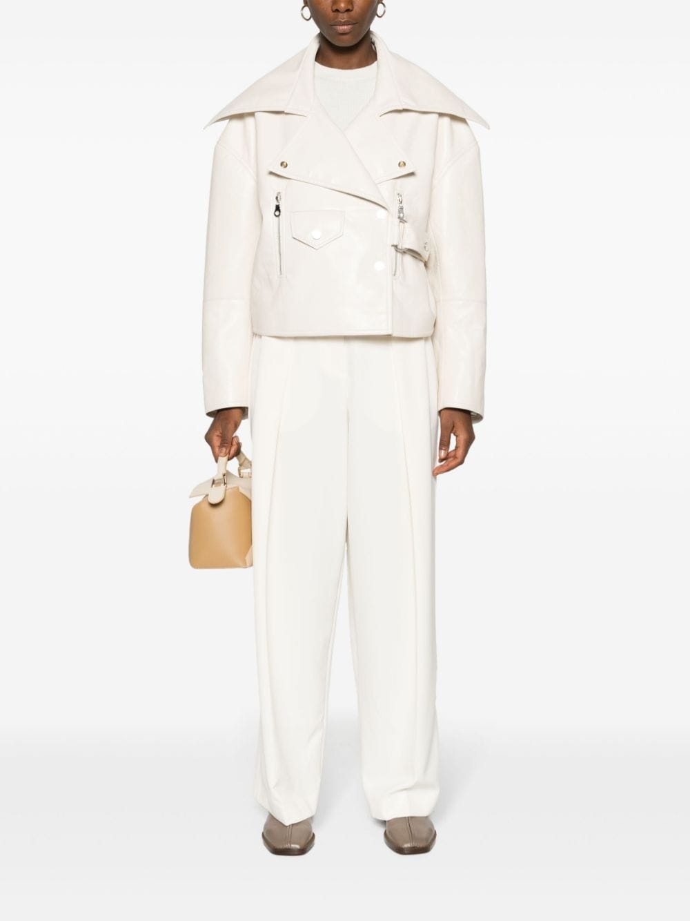 Ado cropped biker jacket - 2