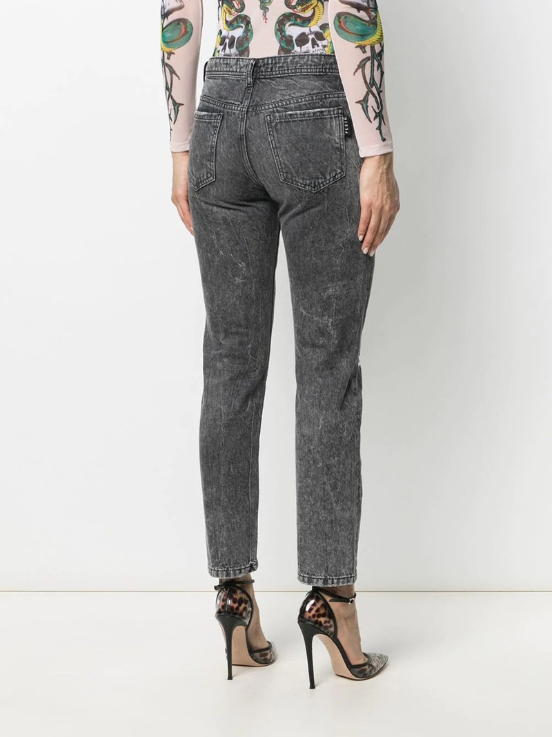 ring-detail boyfriend jeans 4
