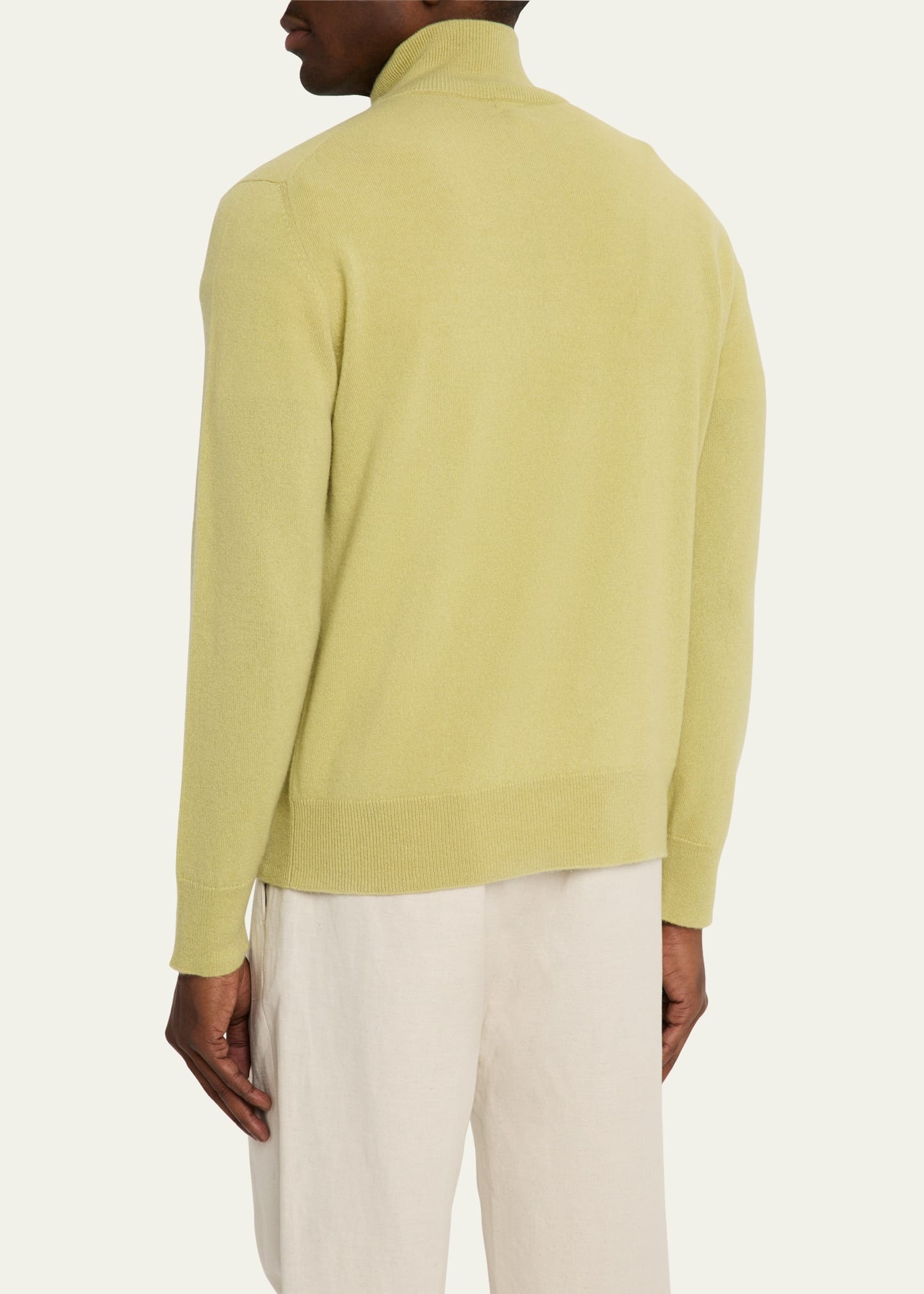 Men's Cashmere Half-Zip Sweater - 3