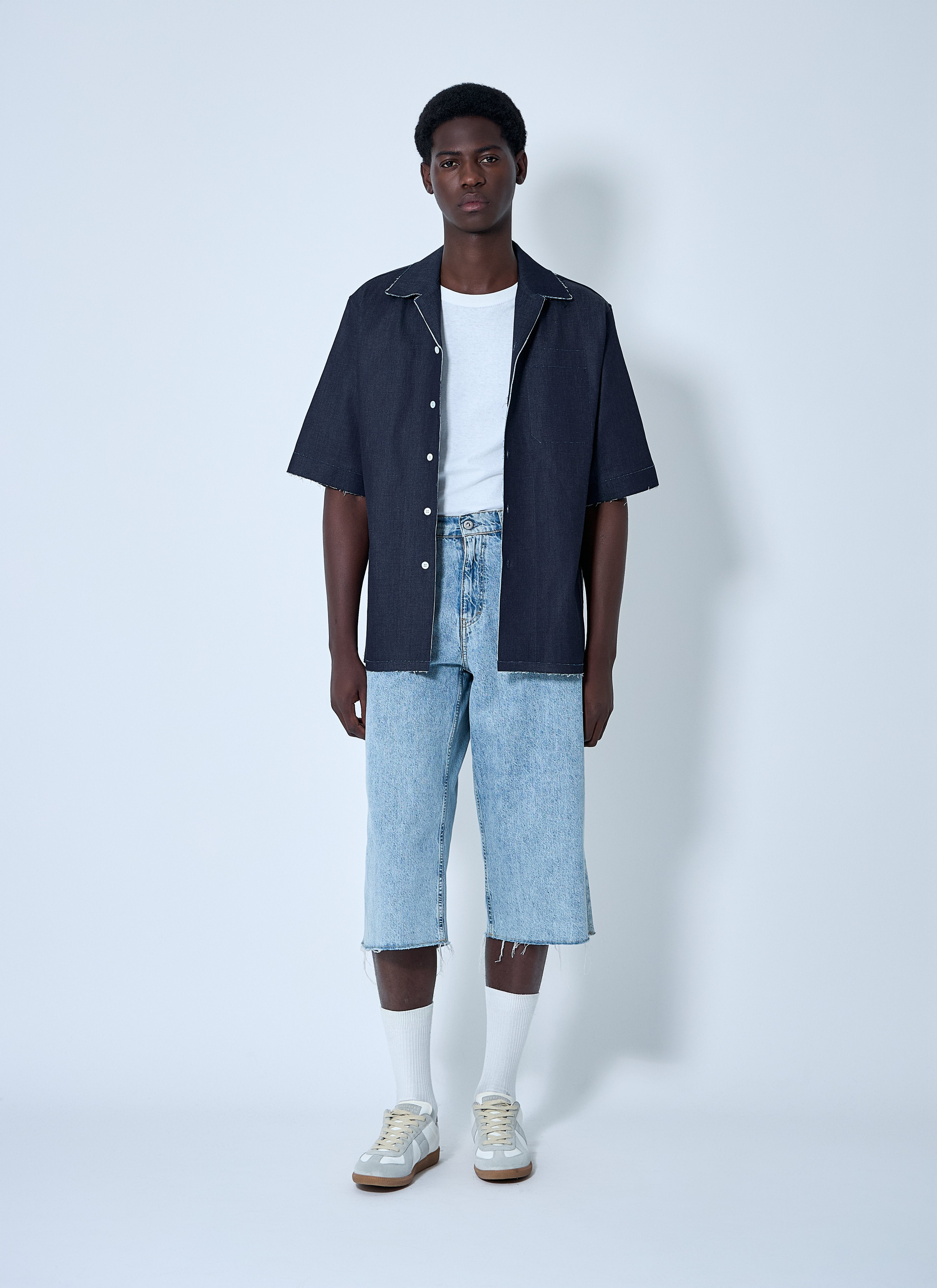 Marni Men Denim Bowling Shirt - 2