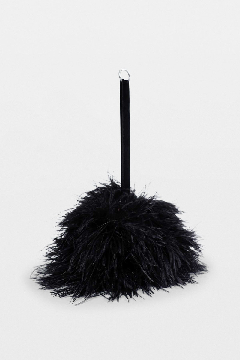 Ann Demeulemeester Iza Clutch with Feathers outlook