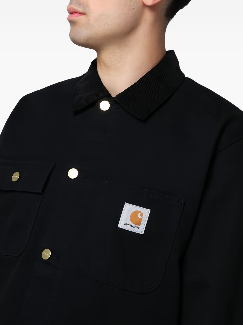 button-down shirt jacket - 5