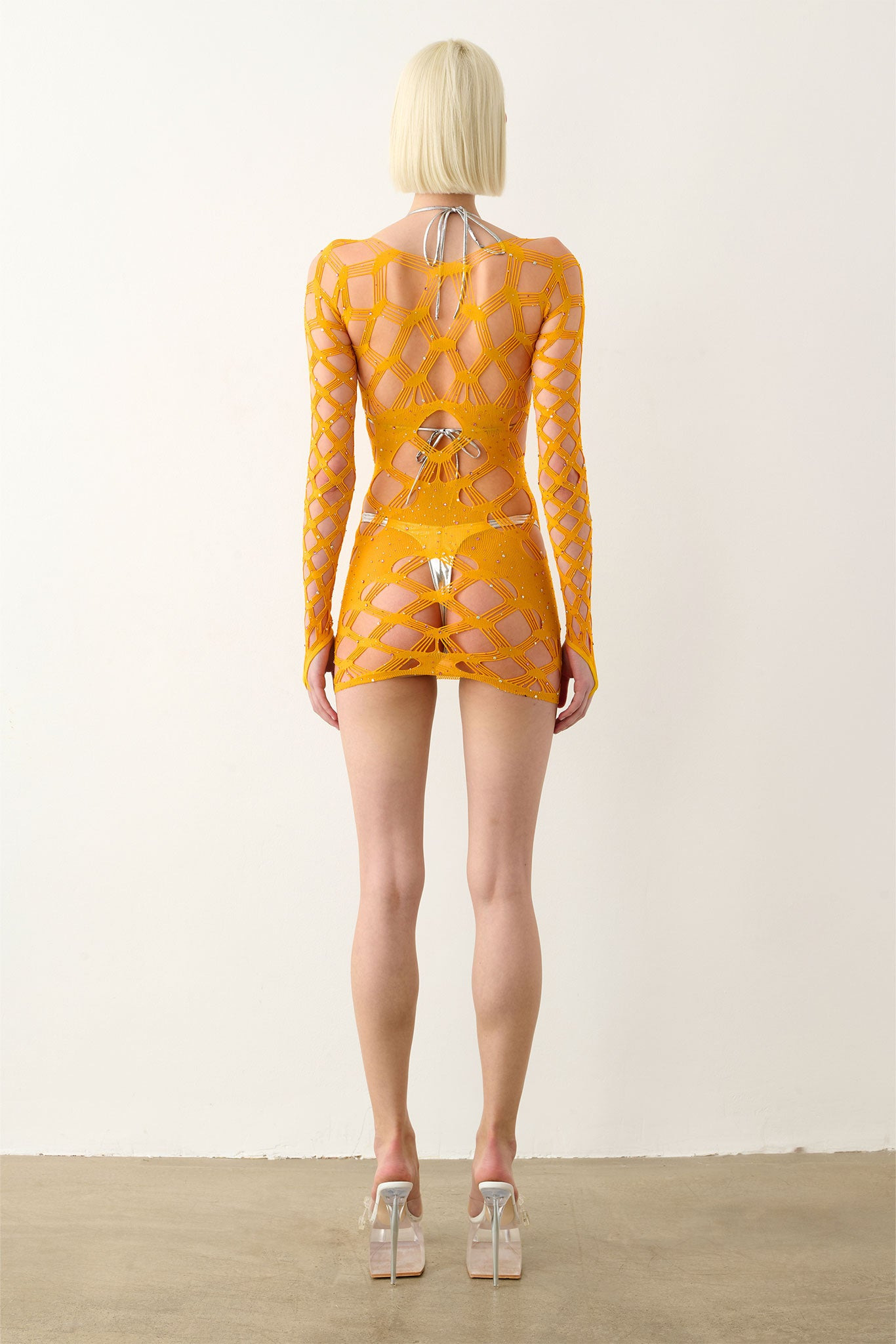 MARINA MINI DRESS SAFFRON - 5