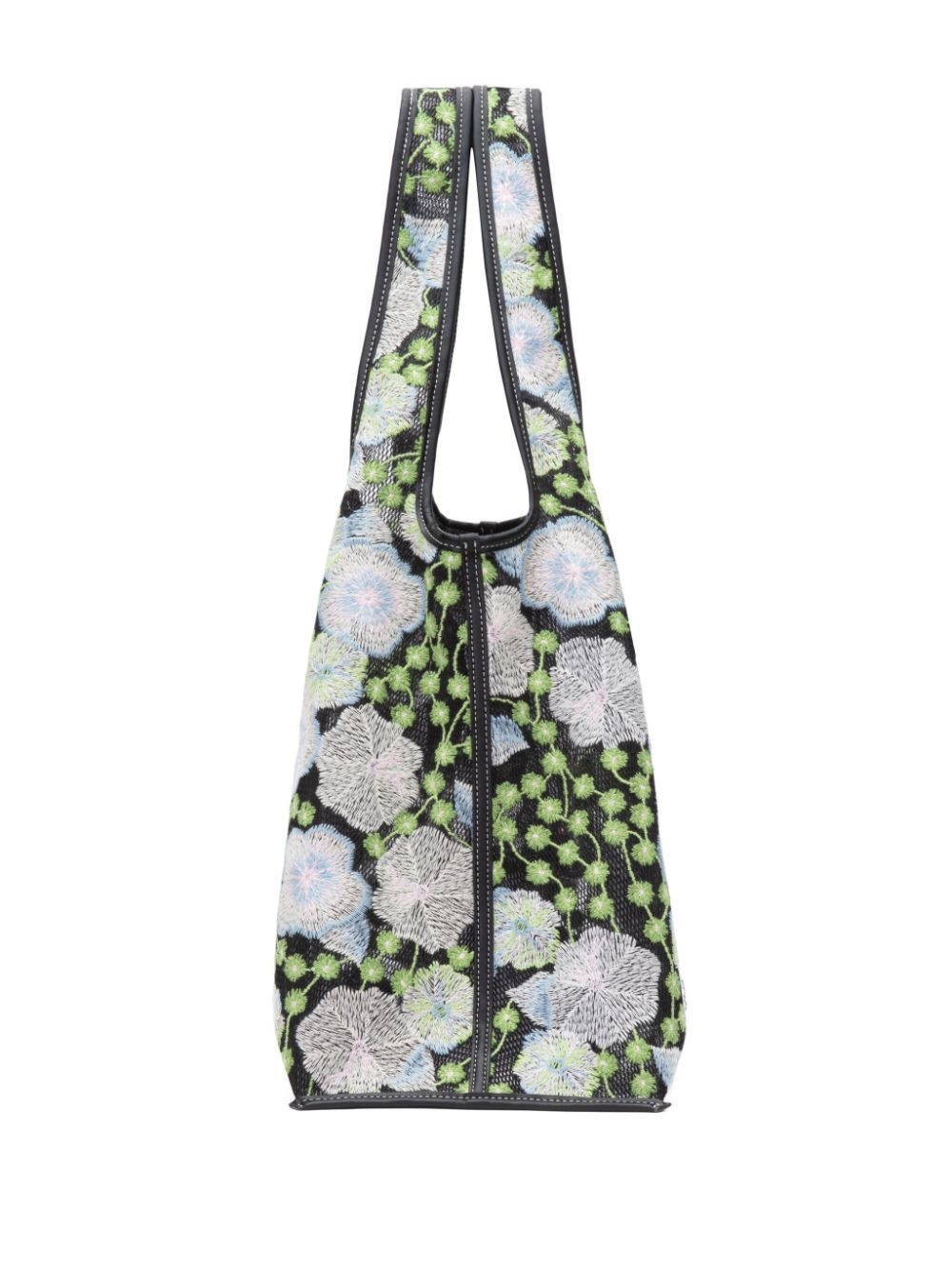 Market floral-embroidered tote bag - 2