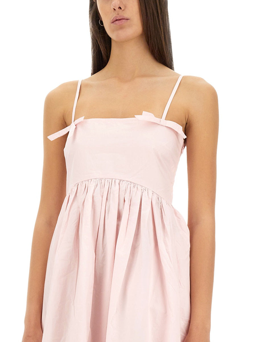 Ganni Women Poplin Dress - 4