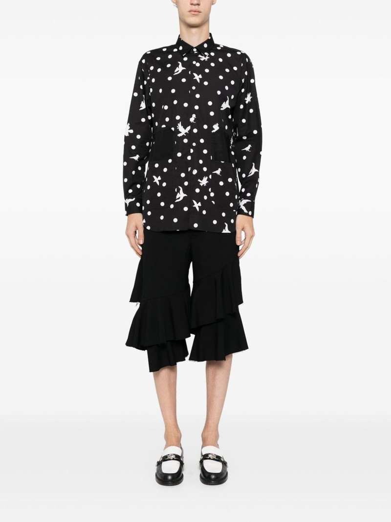 BLACK COMME des GARÇONS ruffle shorts outlook