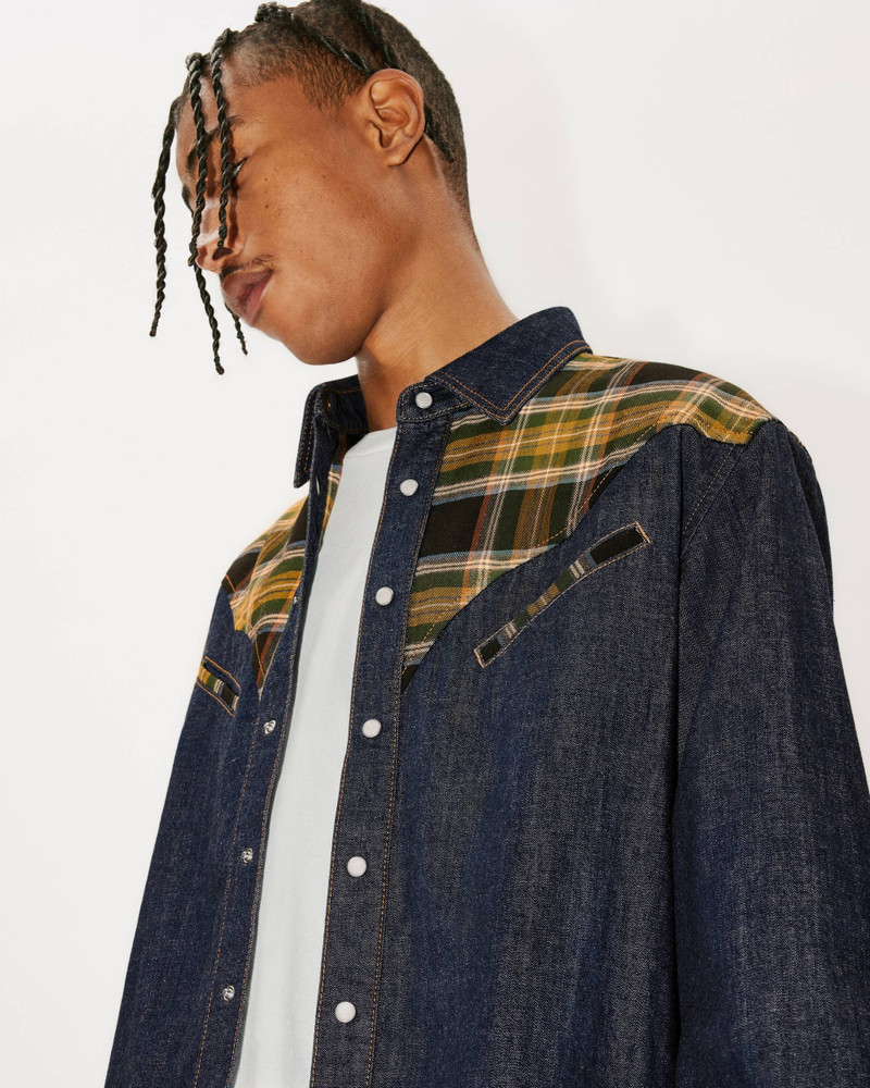 Checked denim cowboy shirt 7