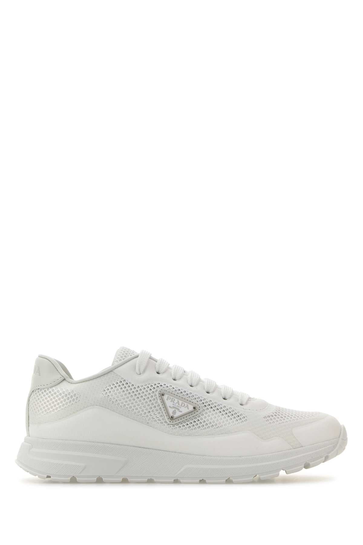 スニーカー PRADA WHITE MESH PRAX 2.0 SNEAKERS Prada Prada Women White Mesh Prax 2.0 Sneakers | luosophy