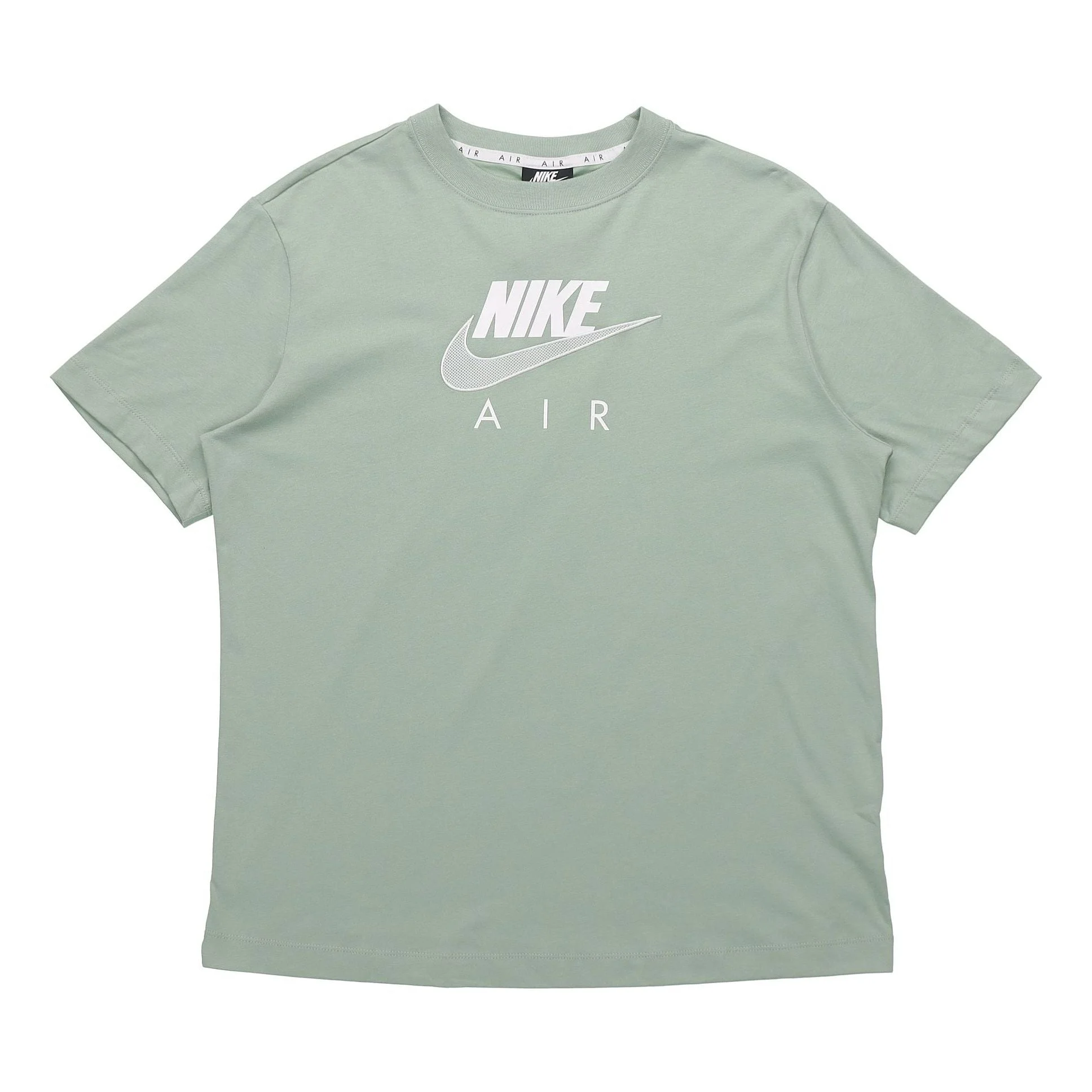 (WMNS) Nike Air Logo Casual Sports Short Sleeve Green CZ8615-006 - 1