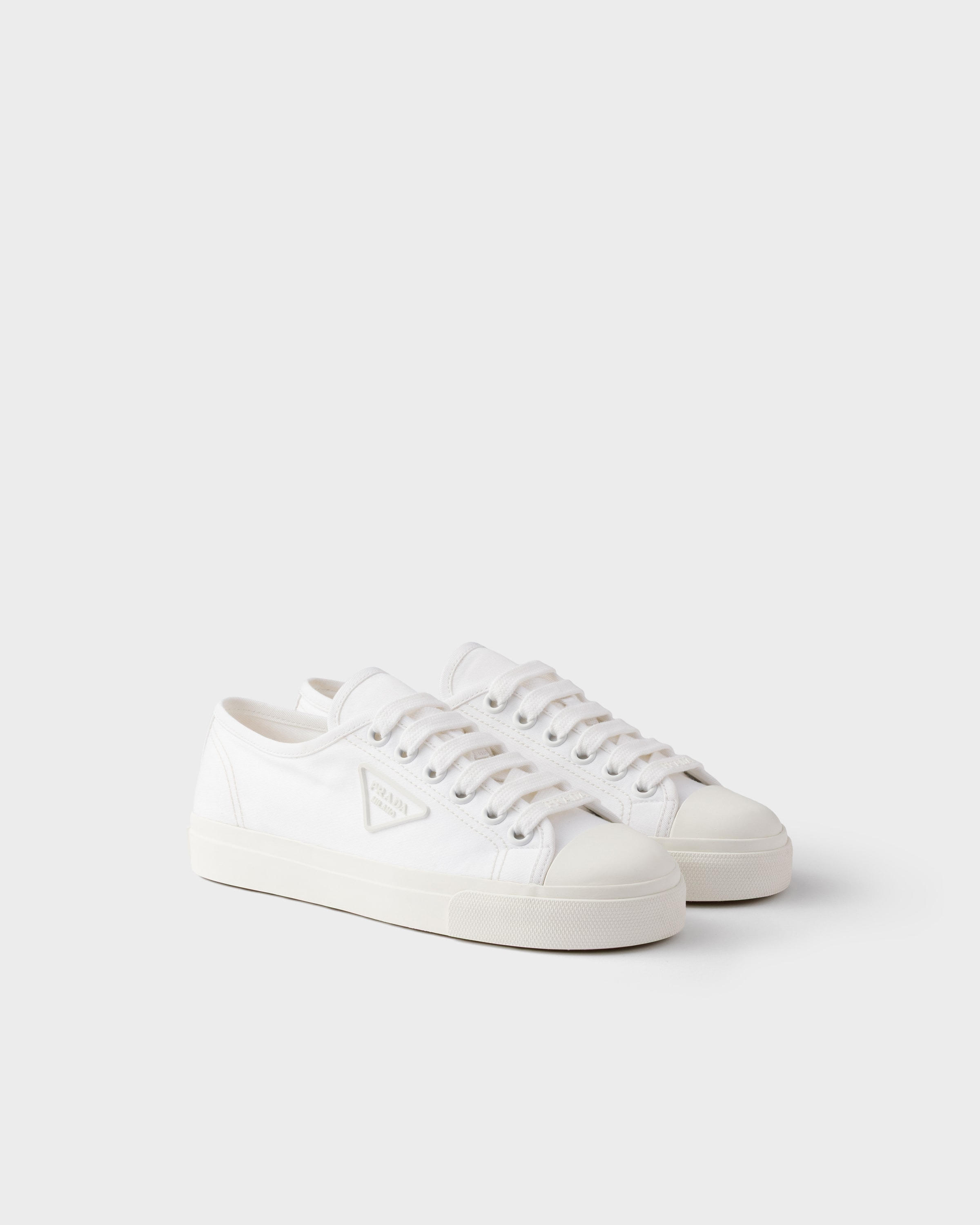 Cotton gabardine sneakers - 1