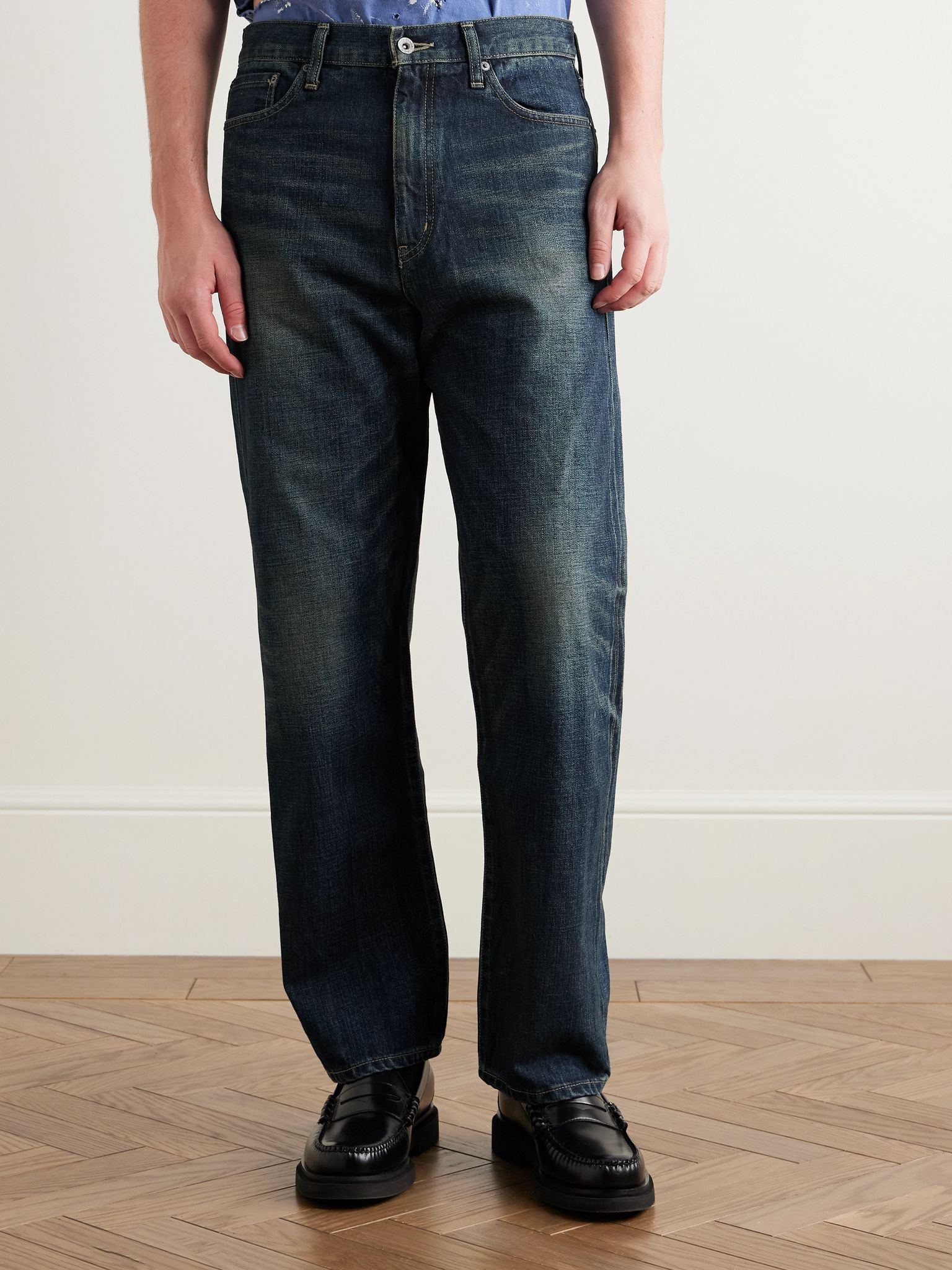 DP Basic Straight-Leg Selvedge Jeans Indigo - 3