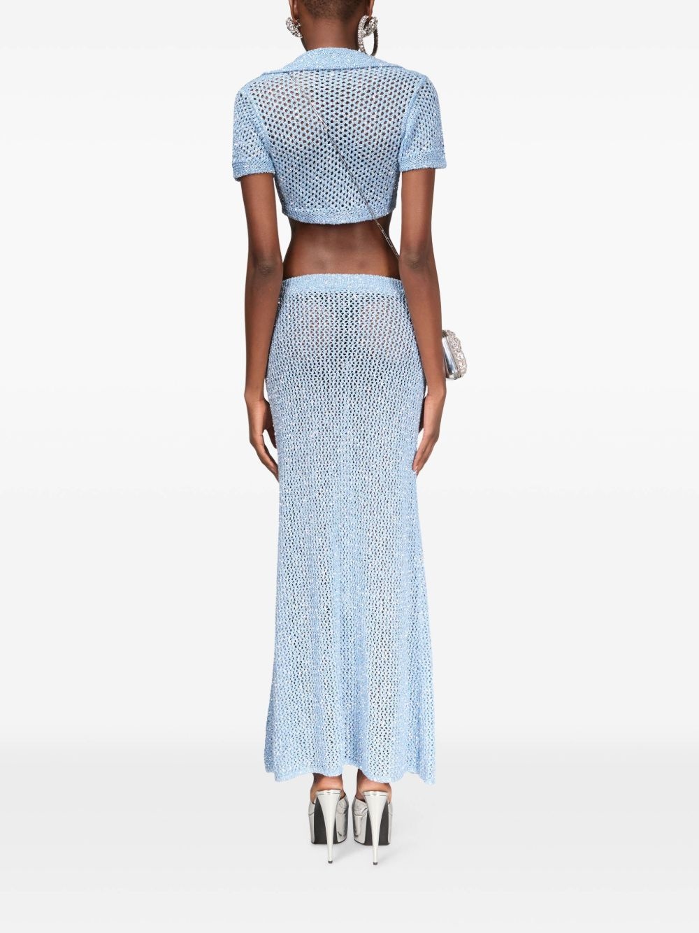 maxi sequin-embellished skirt - 5