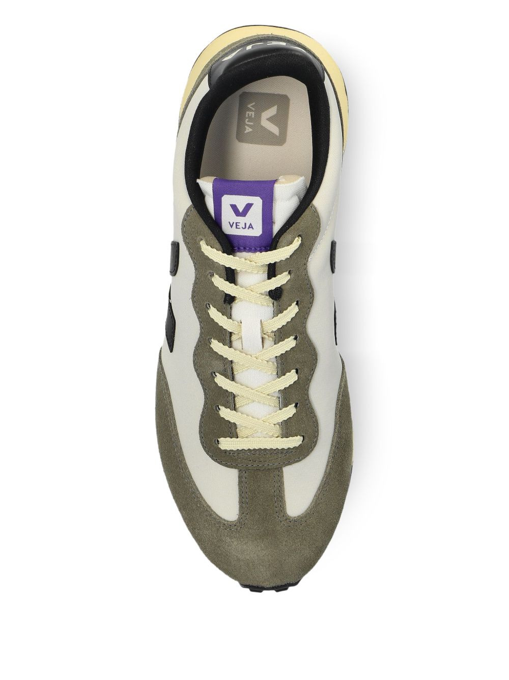 V-logo suede trainers - 3
