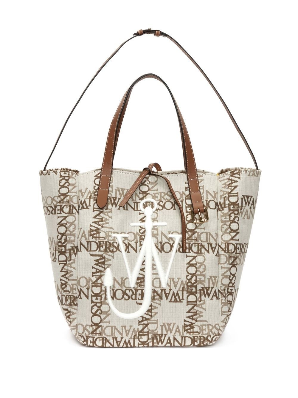 Cabas logo-grid tote bag - 5
