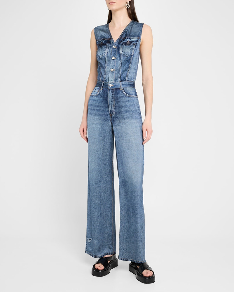 rag & bone Miramar Satin Sleeveless Wide-Leg Jumpsuit outlook