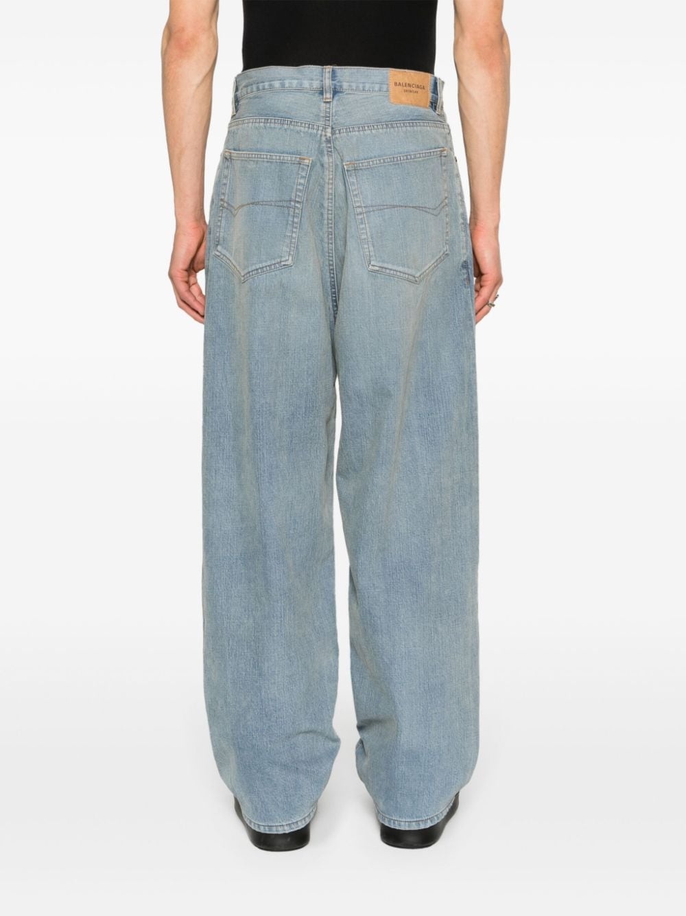 BALENCIAGA mid-rise wide-leg jeans | REVERSIBLE
