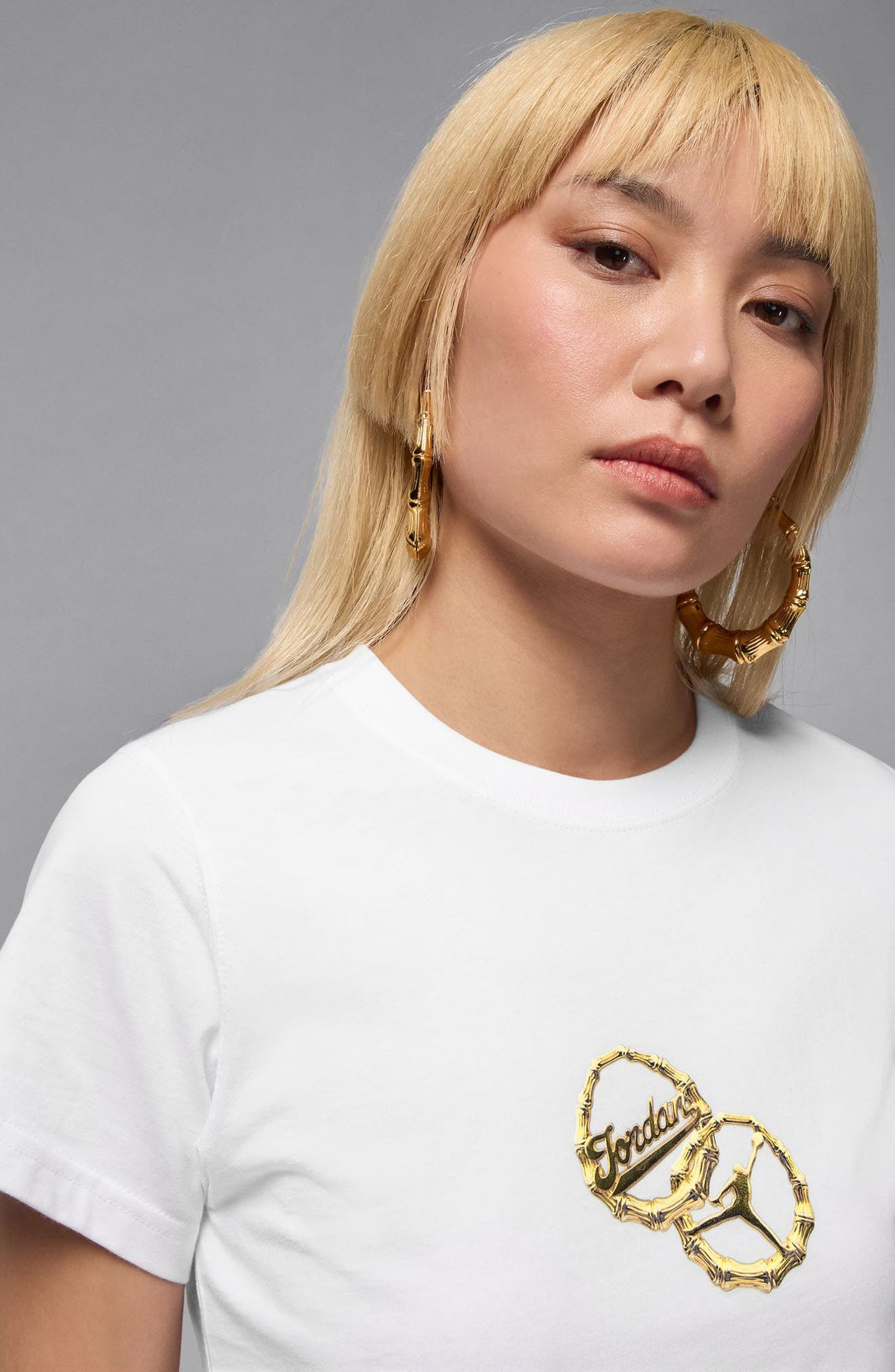 Jordan Brooklyn Puffy Graphic Tee in White/Black at Nordstrom - 5