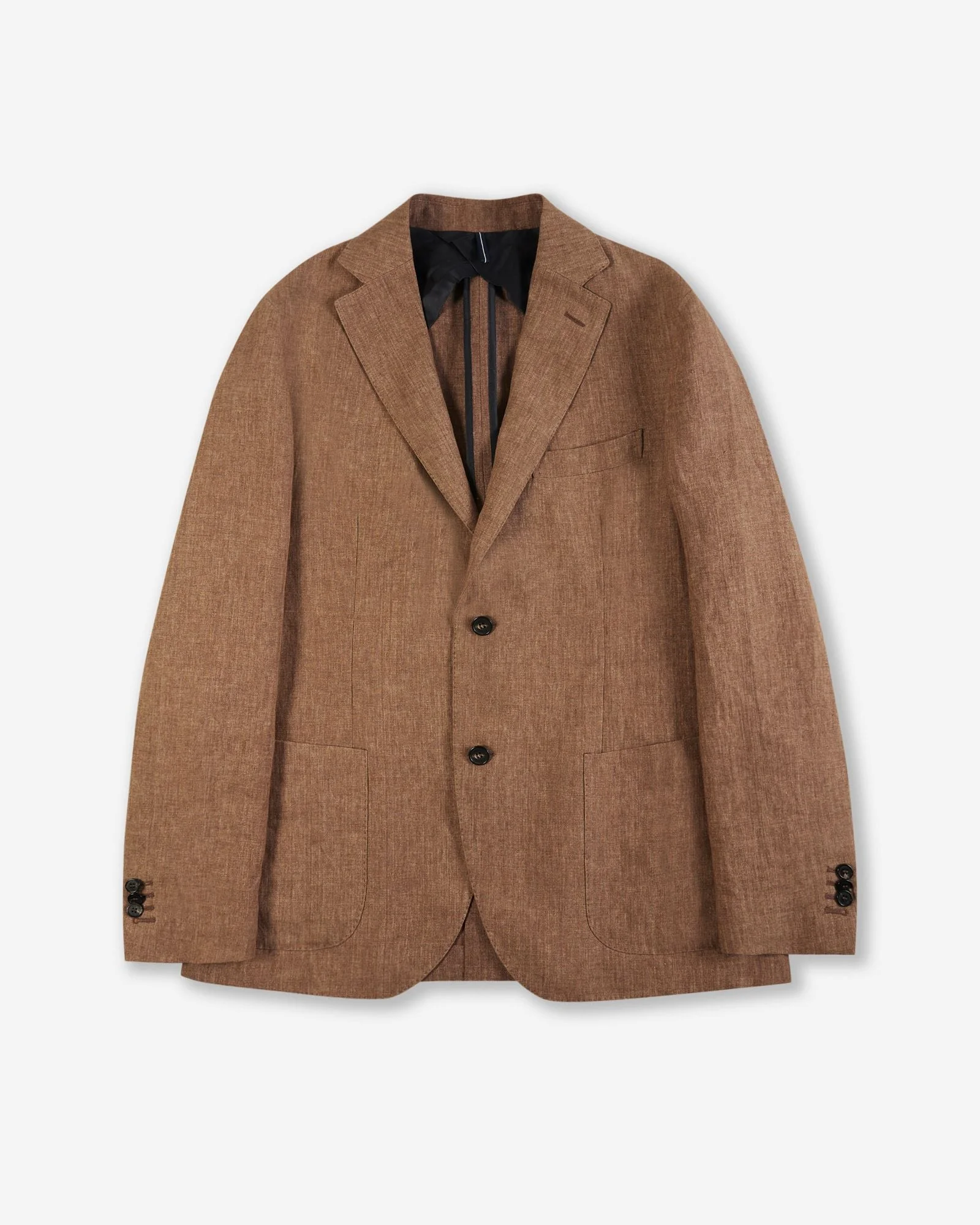 Regular-fit delavé linen jacket - 1