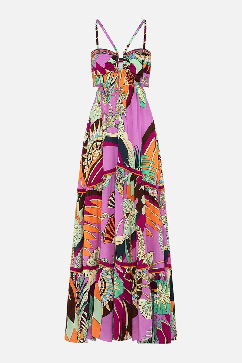 GATHERED CUT OUT DRESS - 1
