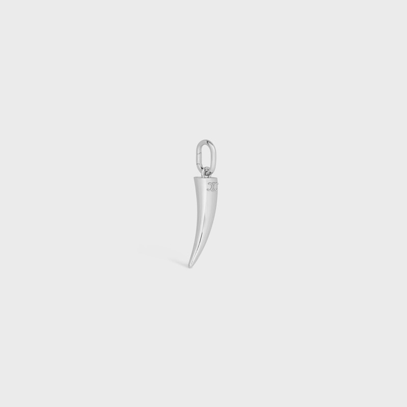 Celine Charms Horn in Brass with Rhodium Finish 3