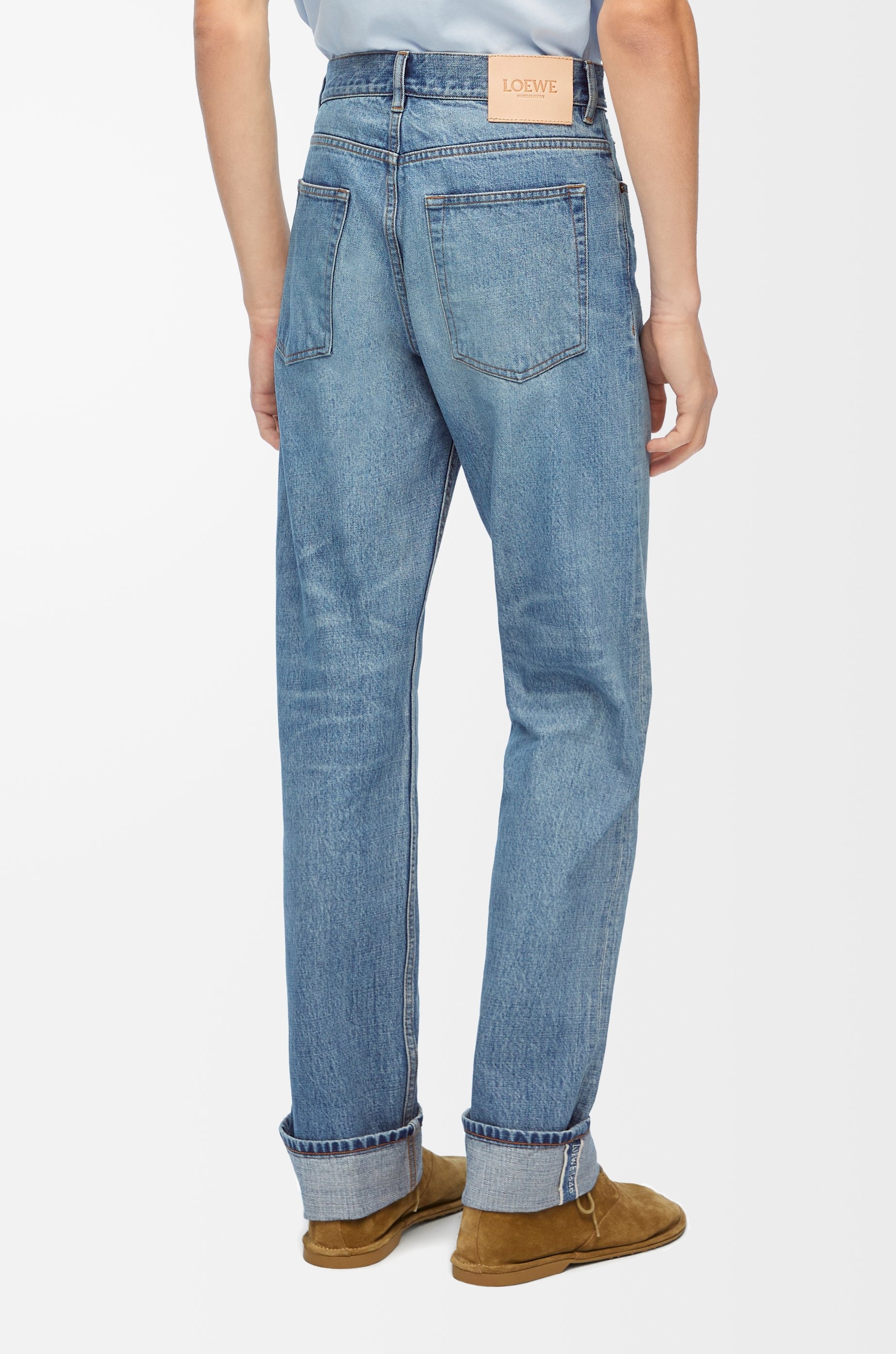 Straight leg jeans in denim - 4