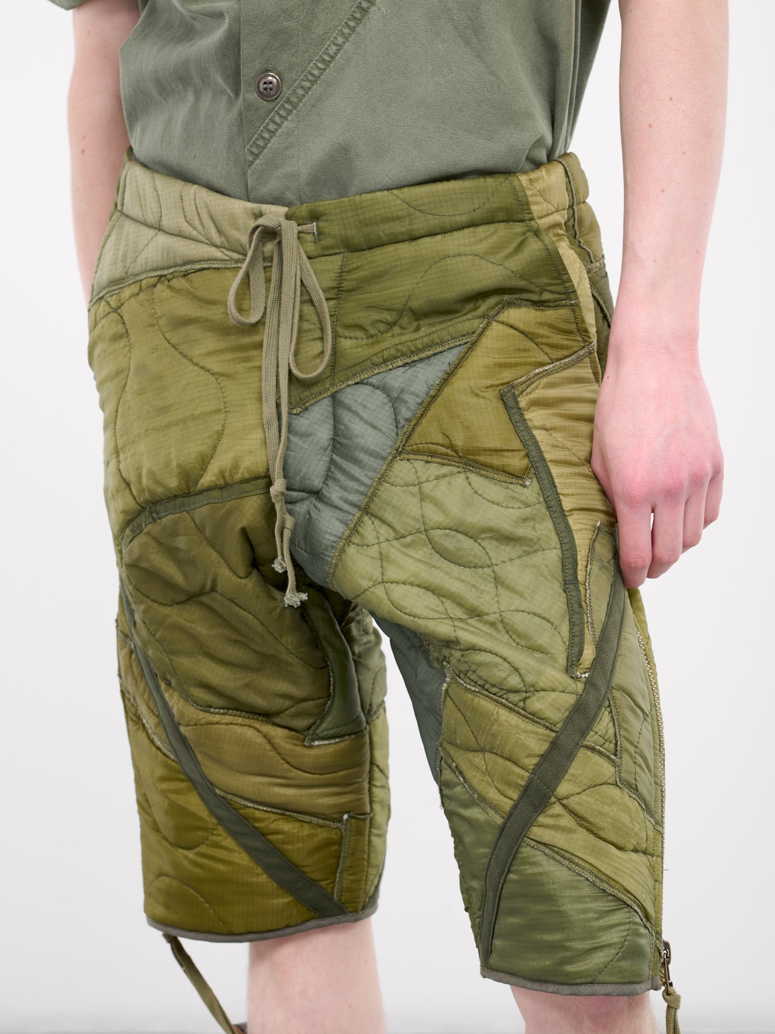Patchwork Army Shorts - 4