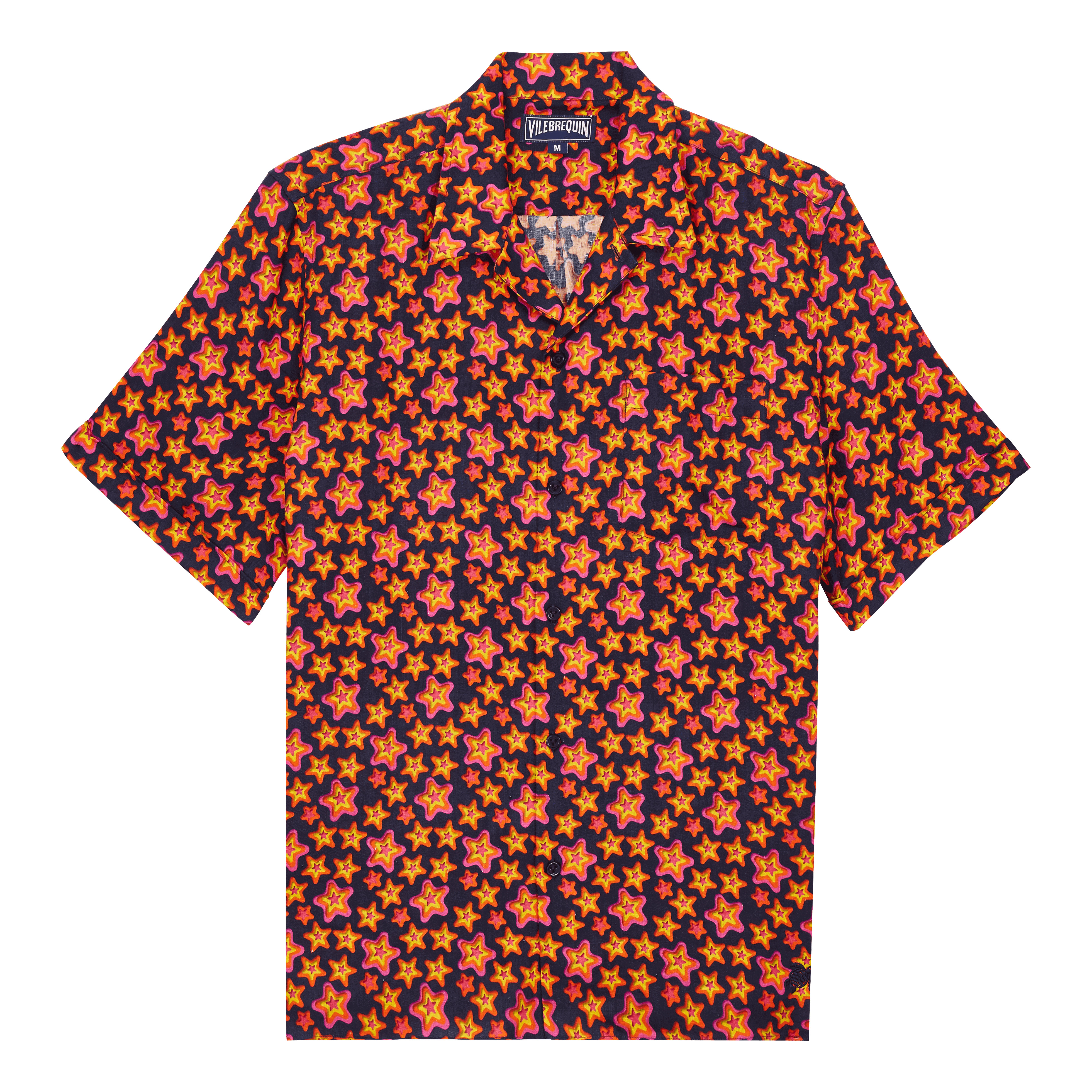 Men Bowling Linen Shirt Stars Gift - 1