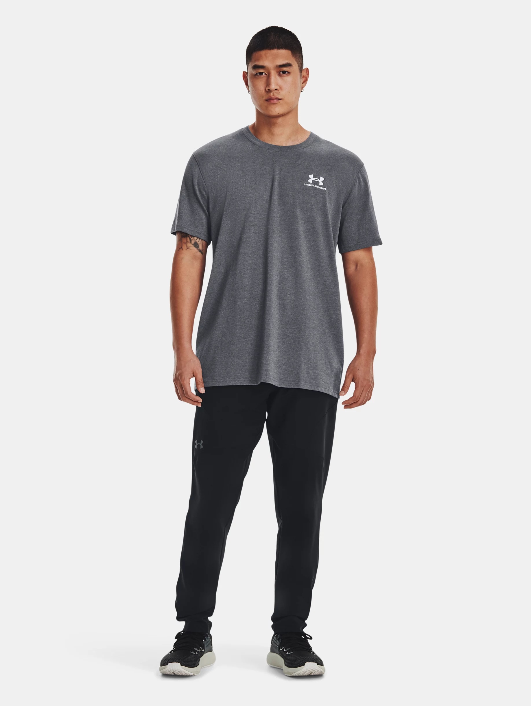 Men's UA Logo Embroidered Heavyweight Short Sleeve - 5