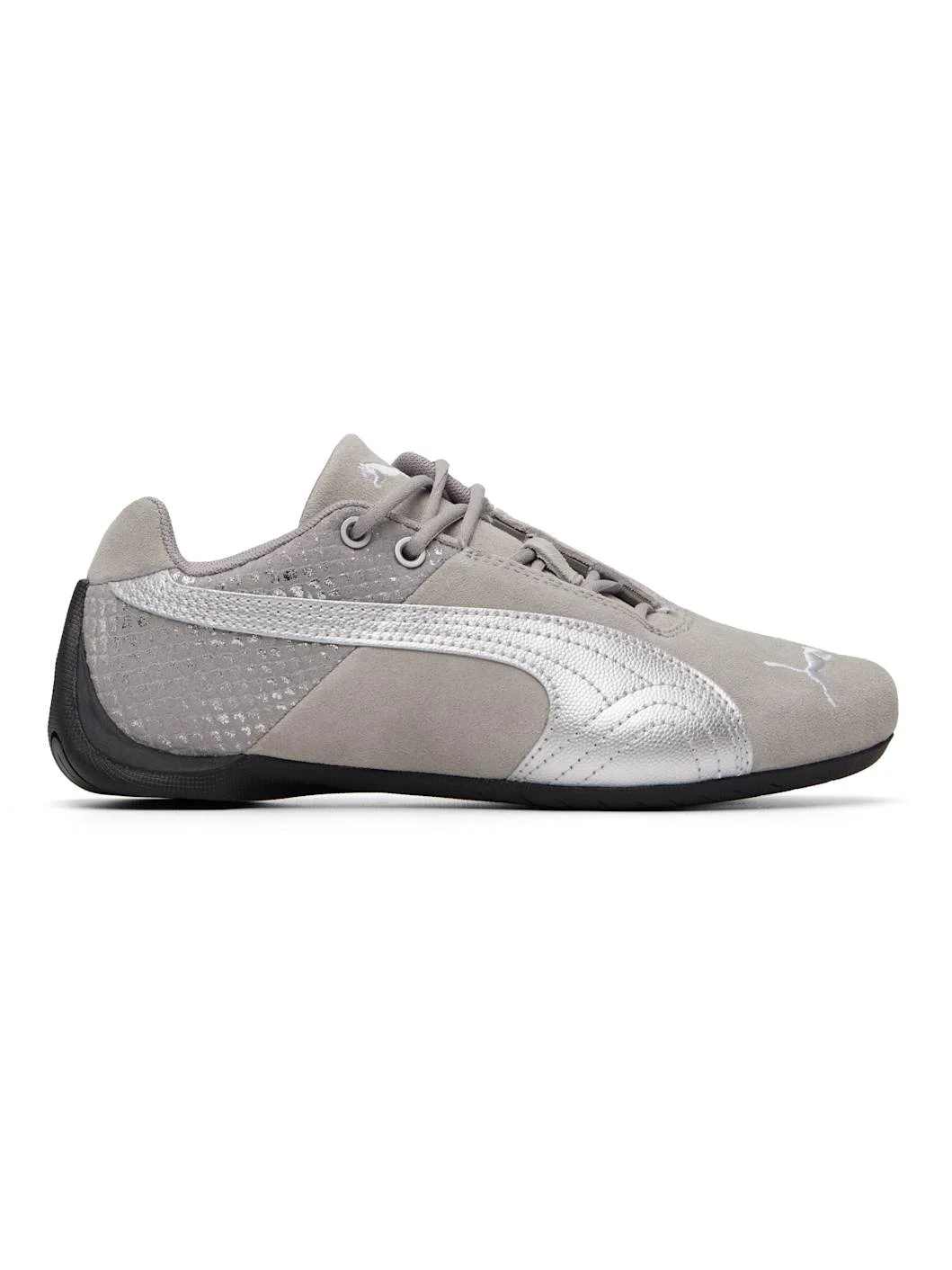 Gray Future Cat Emboss Sneakers - 1