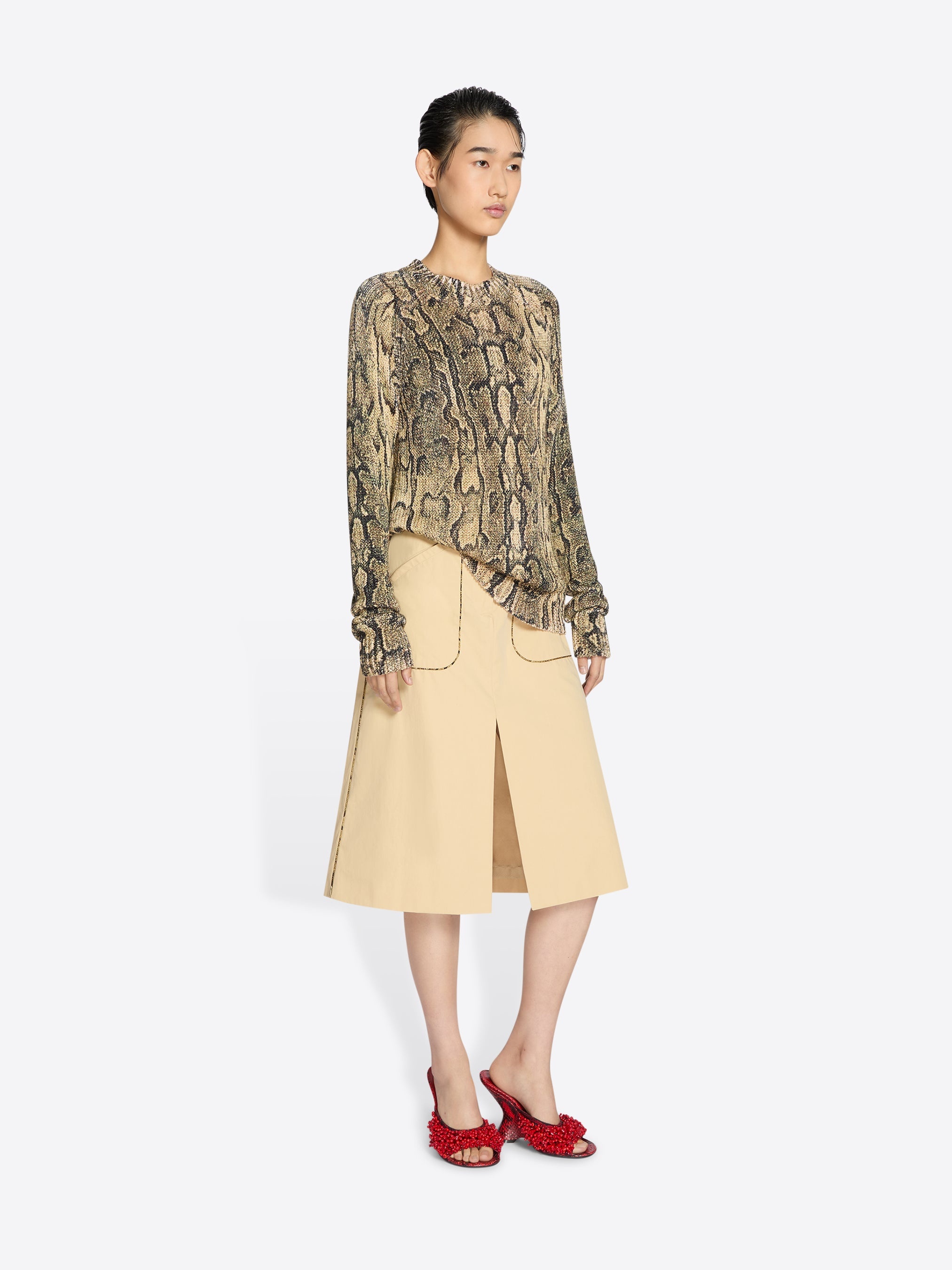 SNAKE PRINT SWEATER - 3
