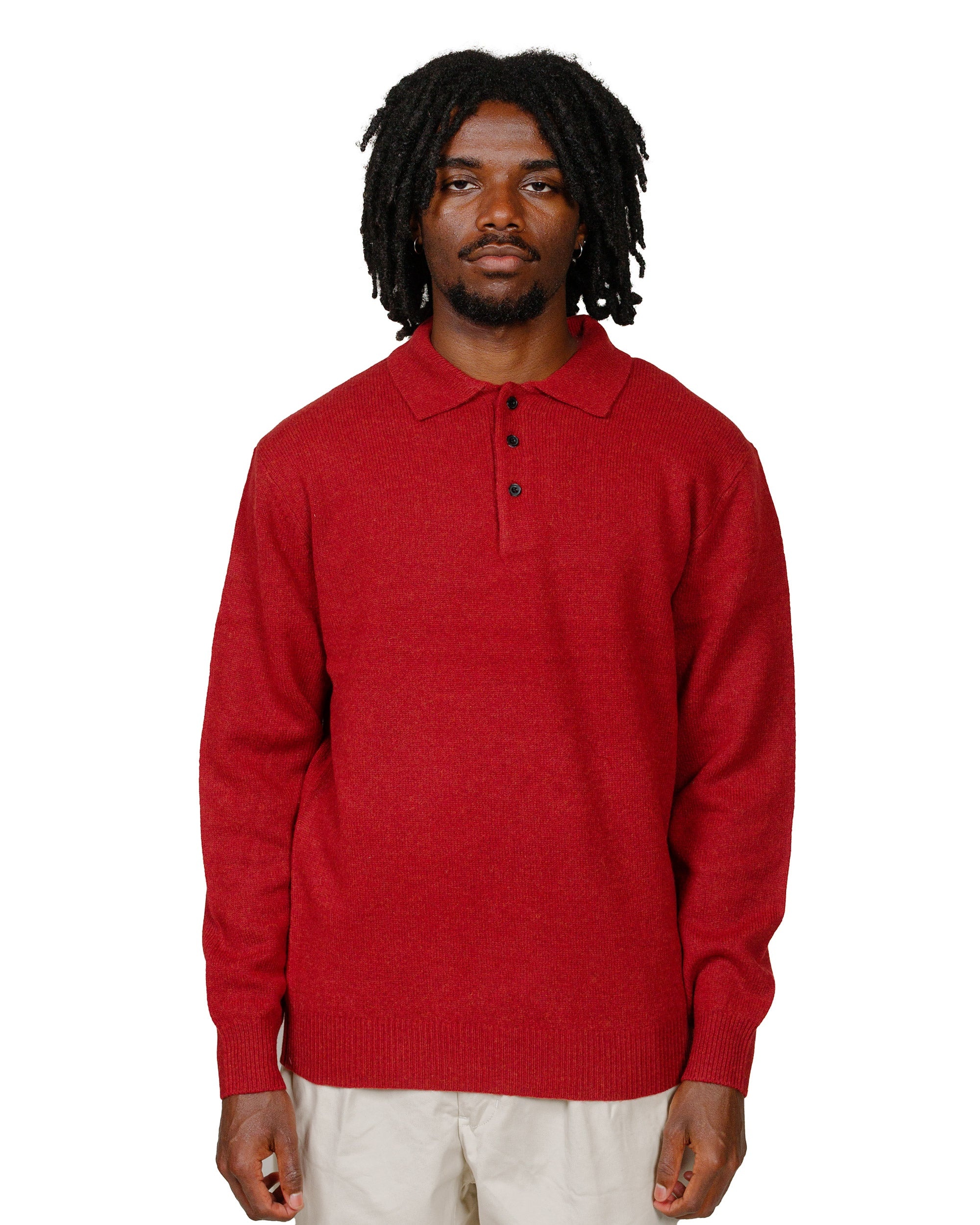 Knit Polo 9G Burgundy - 2