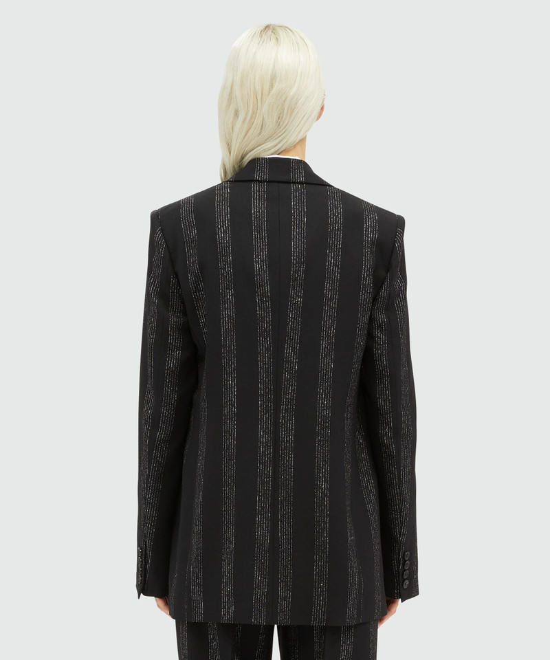 Lurex pinstripe tailored jacket 3