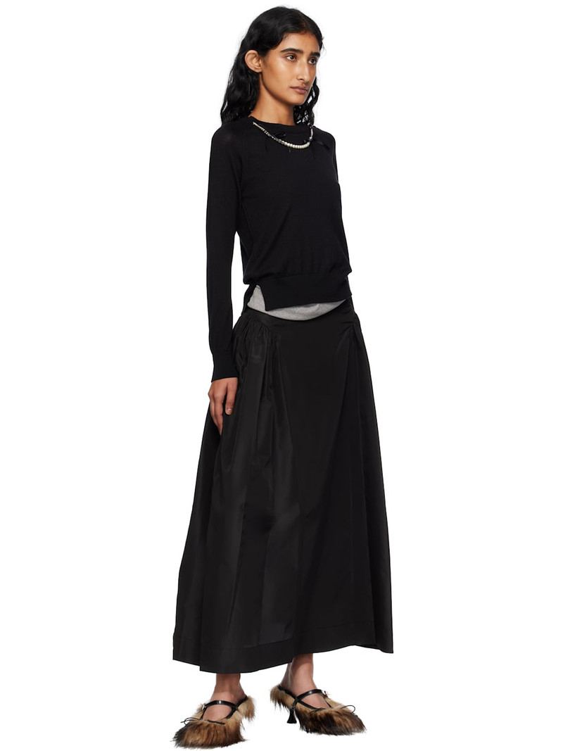 Simone Rocha Black Classic Long Sleeve Fine Knit Sweater outlook