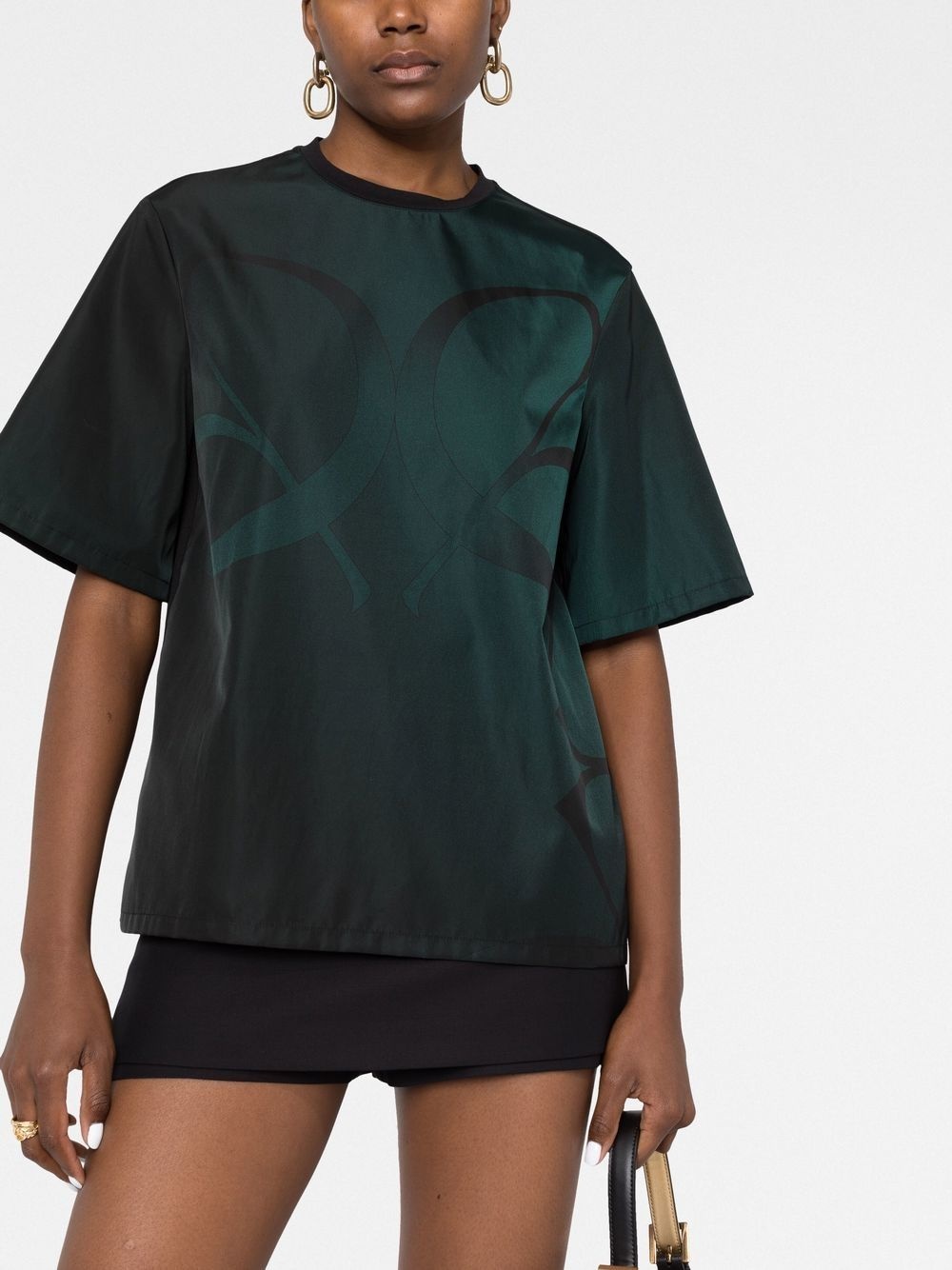 monogram-print T-shirt - 3