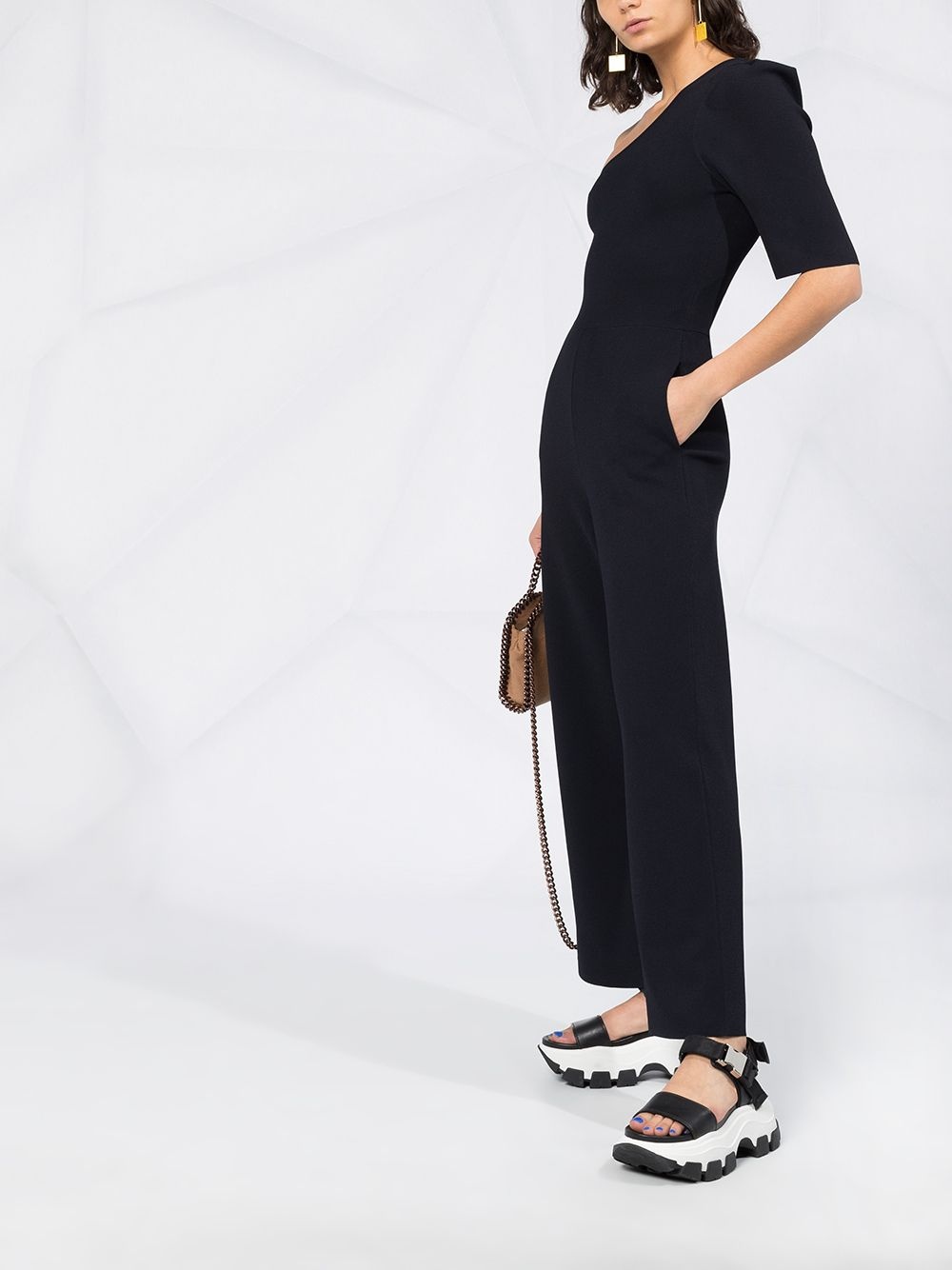 compact knit jumpsuit - 6